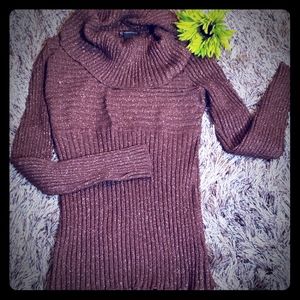 INC xl slim fit bronze shimmer Sweater NWOT